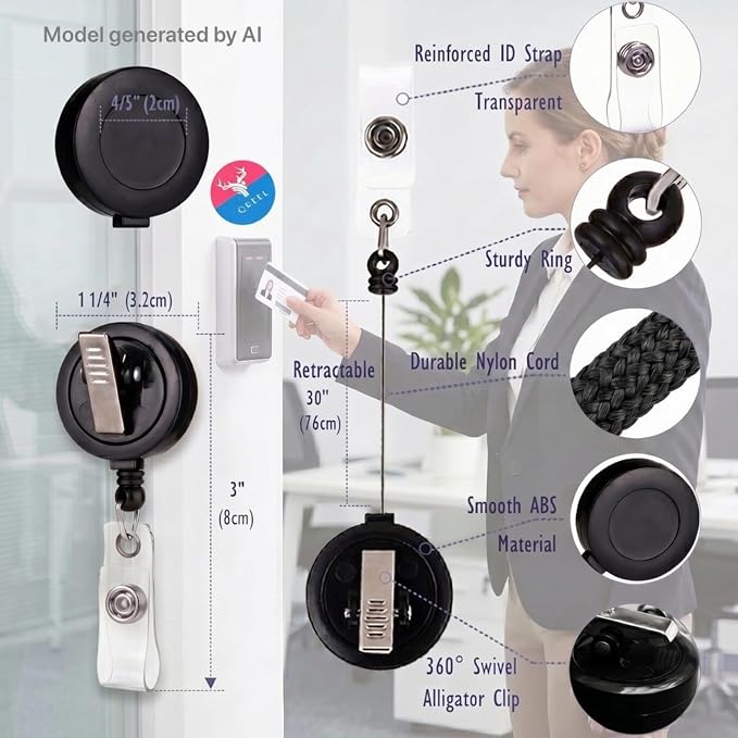 QREEL Retractable Badge Holder - Image 7