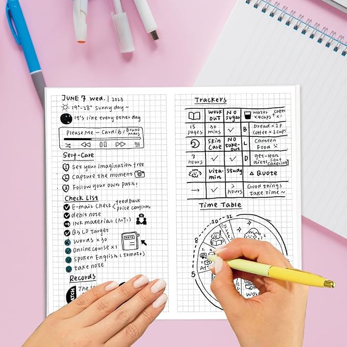 Travelers Notebook Inserts, Small Graph Paper Sketchbook, Standard Regular TN - Image 5