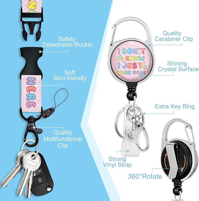 Piefly Lanyards for Id Badges, Cute Badge Holder - Image 4