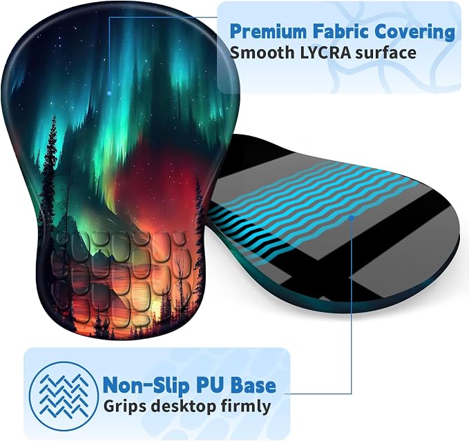 YIWEI Ergonomic Mouse Pad with Wrist Rest - Image 5