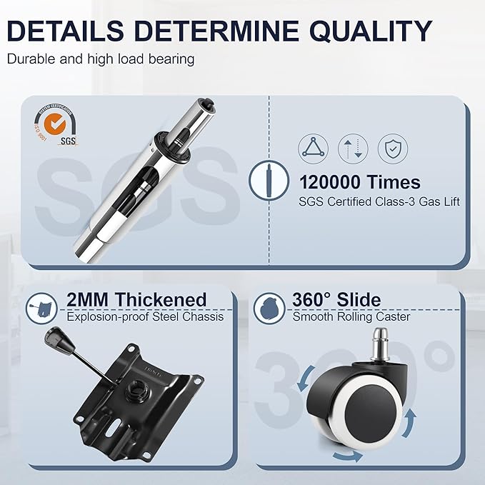 Drafting Chair with Backrest – Adjustable Foot Rest Rolling Stool with Wheels, PU Leather Swivel Stool for Office Spa Studio Lab Counter Salon Home Work Bar Kitchen Shop(White)-DeskLoop Office