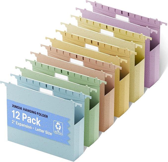 XINGIA Plastic Hanging File Folders, Letter Size by Unknown