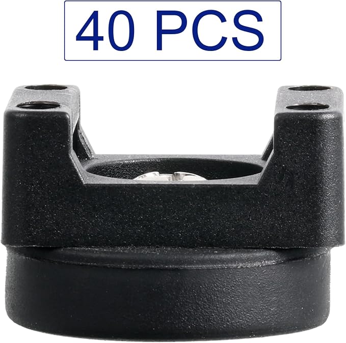 Yookeer 40 Pcs Magnetic Zip Tie Mount Base Black Magnetic Cable Clips Wire - Image 5