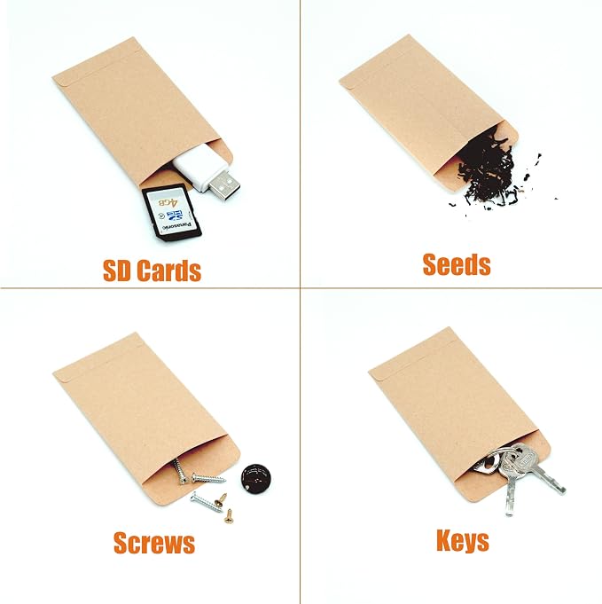 Budgenix #1 500 Pcs Small Coin Envelopes 2.25" x 3.5" - Image 3