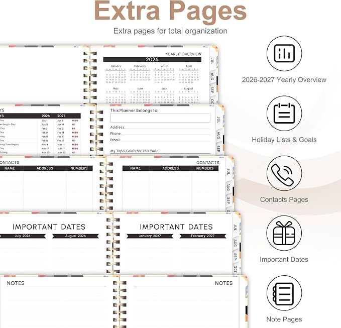 Planner 2026-2027, Weekly and Monthly Academic Year Calendar Planner, July 2026 - Image 5