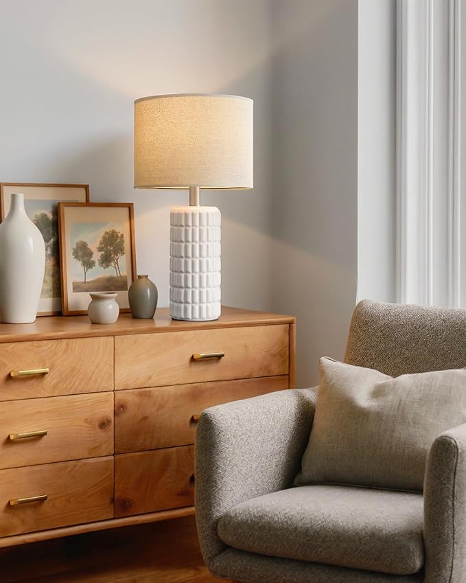Seealle 23" Modern Ceramic Table Lamps - Image 3