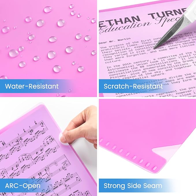 Sooez 15 Pack Clear Document Folder, Plastic Sleeves - Image 6