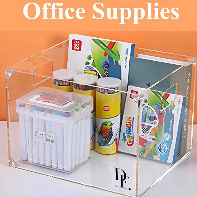 Clear Acrylic File Organizer, - Image 7