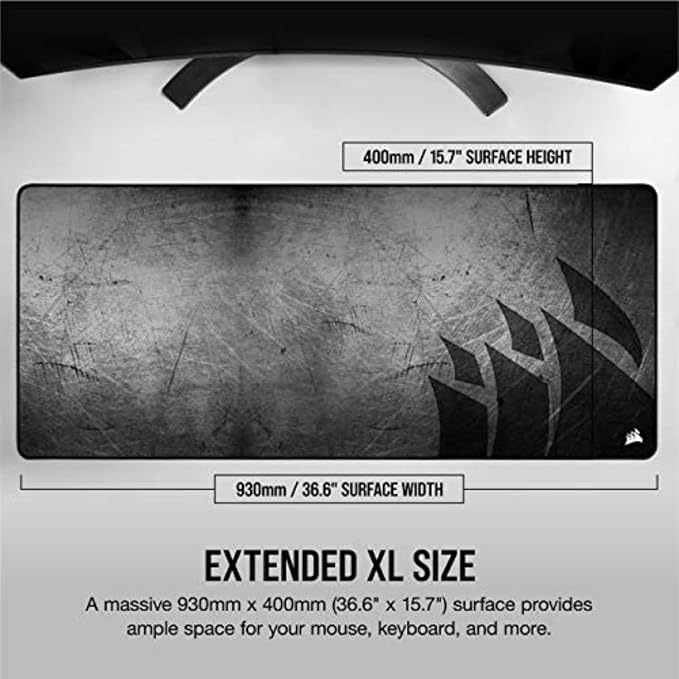 Corsair MM350 PRO Extended XL Premium Spill-Proof Cloth Gaming Mouse Pad – - Image 5