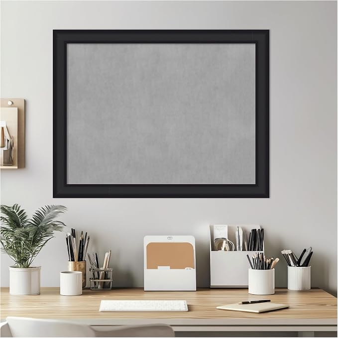 Amanti Art Black Framed Magnetic Board 21x27 Medium Vision Board - Image 7