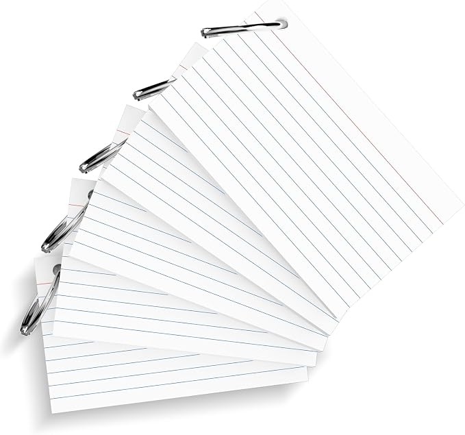 250 Count White Index Cards 3x5 Inch - Image 3