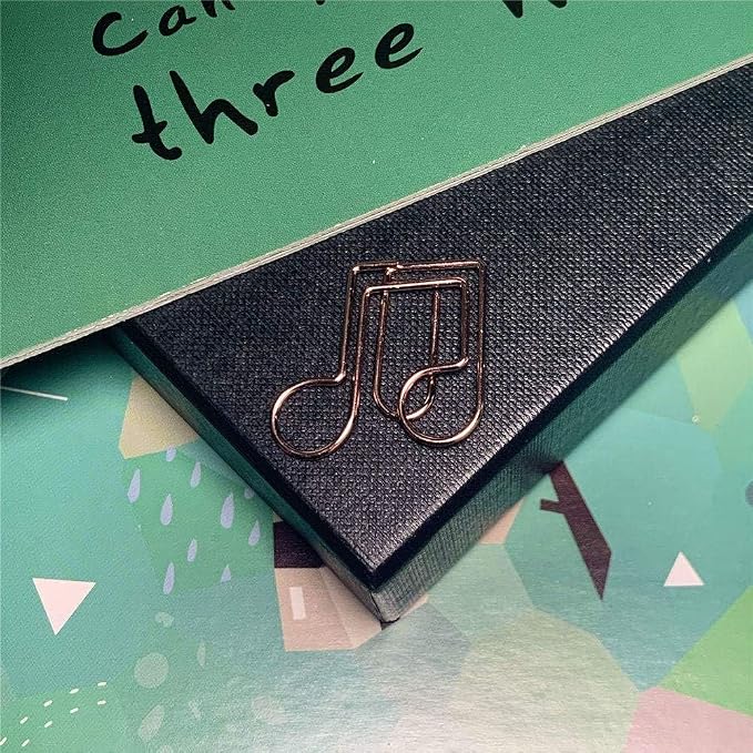 OWLFAVO Clef and Note Shape 40pcs Paper Clips - Image 5
