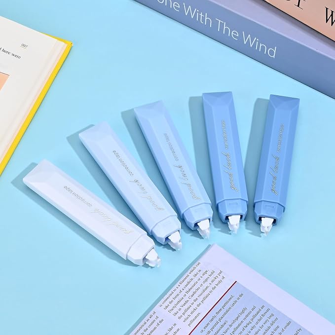 Temiary 5 Pcs White Correction Tapes, Aesthetic Correction Tape Pens Smooth - Image 5