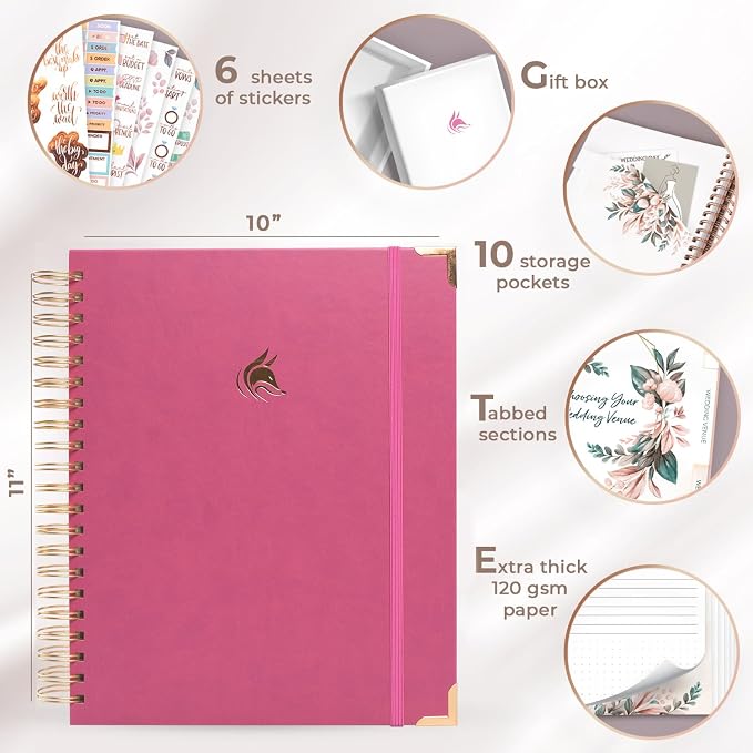 Clever Fox Wedding Planner – Notebook Organizer - Image 6
