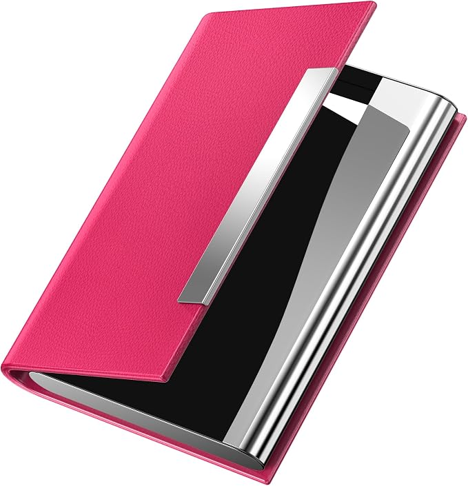 Padike Business Card Holder, Business Card Case Professional PU Leather & by padike