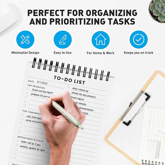 To Do List Notepad 6 Pack: Has Multiple Functional Sections - Image 2