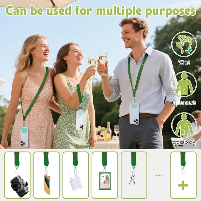 takyu Phone Lanyard, 2 Pack Adjustable Anti-Drop Neck/Wrist Strap - Image 7