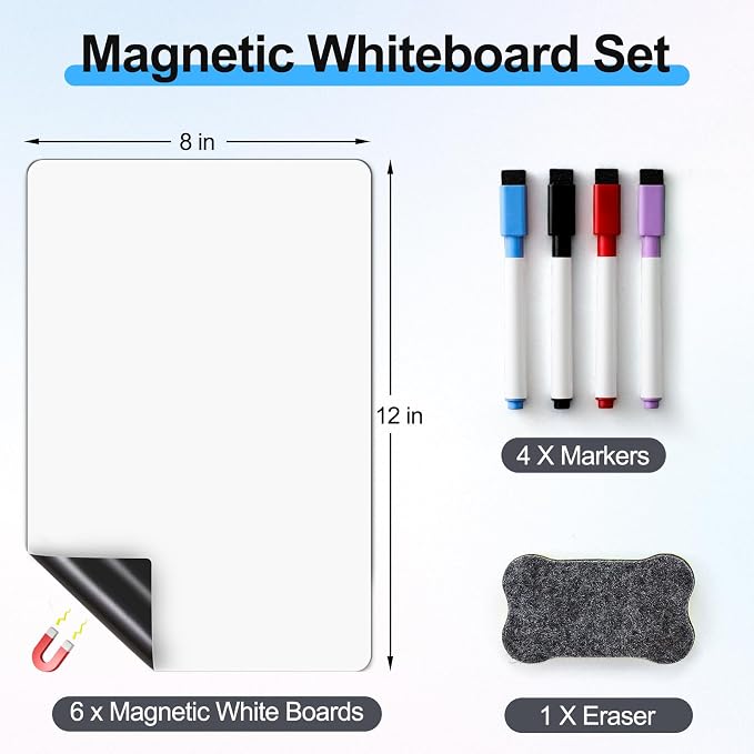 6 Pack Magnetic Dry Erase Board Sheet - Image 7