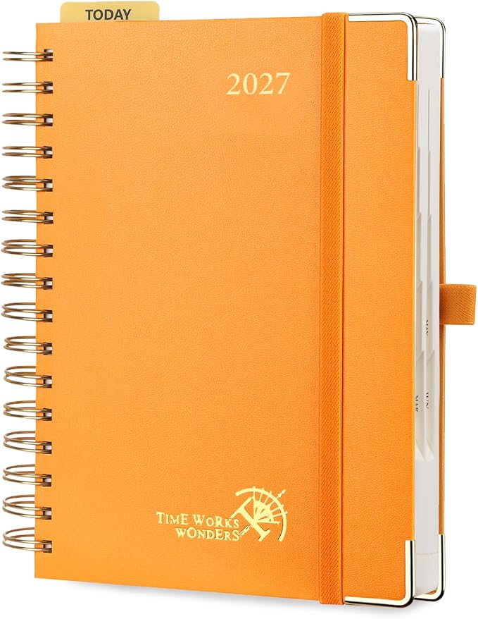 POPRUN 2027 Daily Planner One Page Per Day, 5.75" x 8.5", Calendar Book from by POPRUN