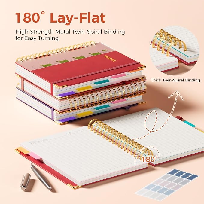 Line Hardcover Spiral Notebook - Image 3