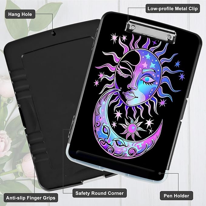 Purple Moon Sun A4 Clipboard - Image 5