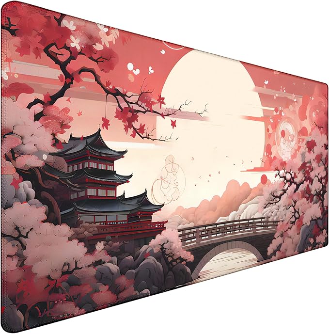 Japanese Large Gaming Mouse Pad by Jovlio