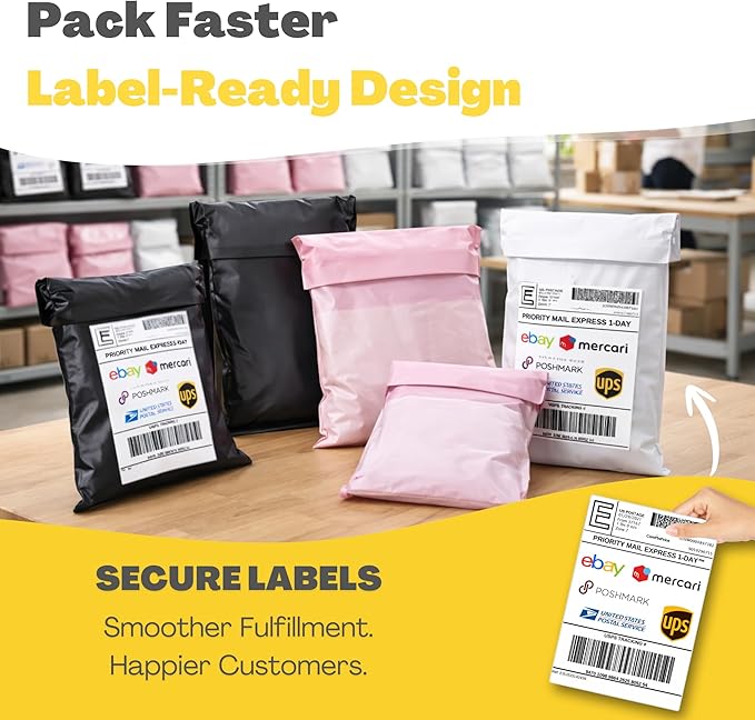 Shipping Bags with Label Pouch - Image 3