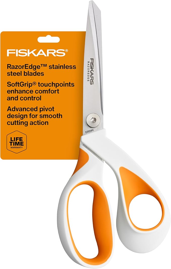 Fiskars RazorEdge Fabric Scissors, Heavy Duty Fabric Shears, Ultra-Sharp by Unknown