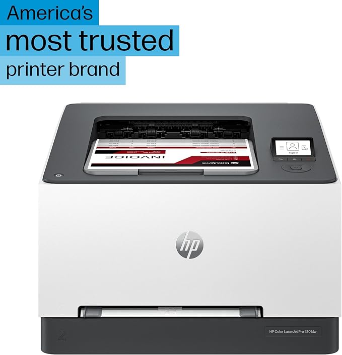 HP Color Laserjet Pro 3201dw Wireless Color Laser Printer, Office Printer, Duplex, Best-for-Office (499Q9F)-DeskLoop Office