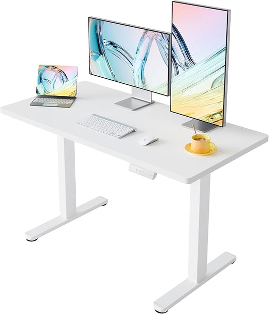 HUANUO 55 x 28 inch Electric Standing Desk Adjustable Height, 4 Memory Height by HUANUO