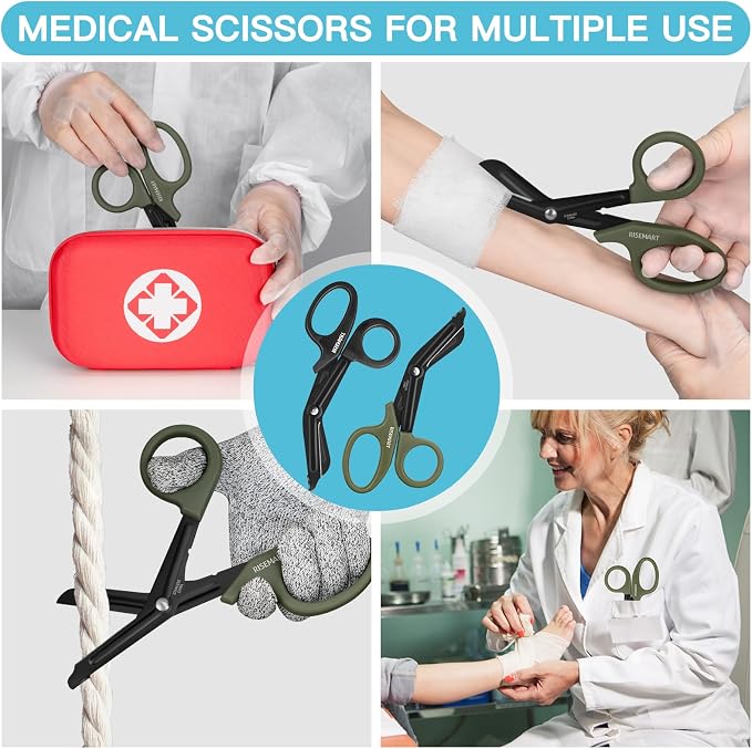 Trauma Shears - RISEMART Medical Scissors Bandage Scissors - Image 6