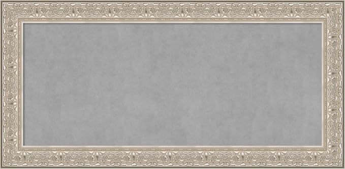 Amanti Art Silver Framed Magnetic Board 27x55 Oversize Vision Board by AmantiArt