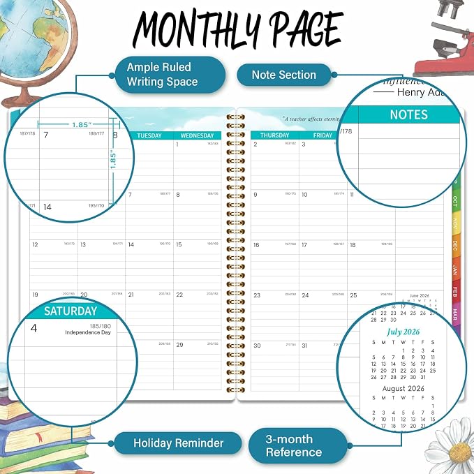 2026-2027 Teacher Planner, July 2026 - Image 3