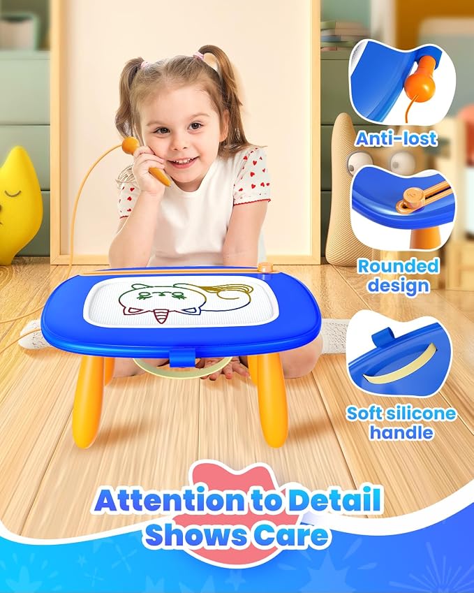 Seimome Toddlers Toys Ages 1-3, Magnetic Drawing Board, Doodle Board Pad - Image 5