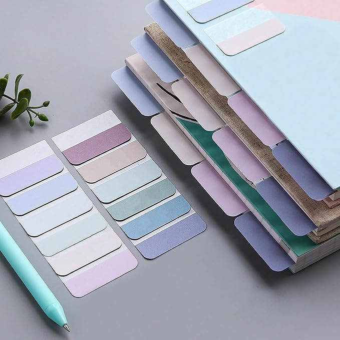 AccEncyc 960 Pcs Colored Index Tab 0.5"x1.1" Large Book Sticky Tabs - Image 4
