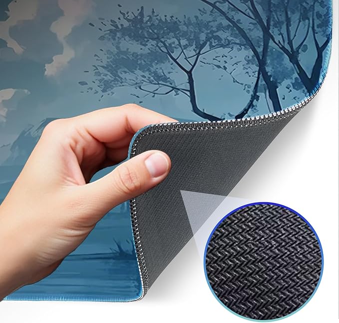 Mouse Pad, Moon Pattern, Non-Slip Rubber Base Gaming Mouse Pad - Image 4
