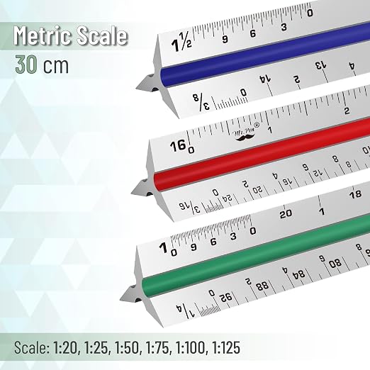 Mr. Pen- Architectural Scale Ruler, 12 Inch, Scale Ruler - Image 4