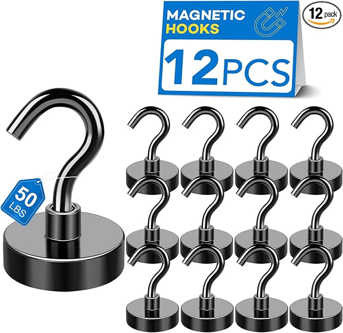 LOVIMAG Magnetic Hooks, 50lbs+ Magnets Hook 2026 Cruise Cabin Ship Essentials by LOVIMAG