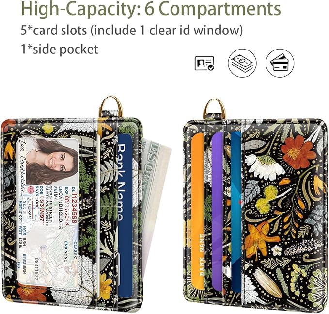 Slim Minimalist Front Pocket RFID Blocking Credit Card Holder Small Wallet Cute - Image 2