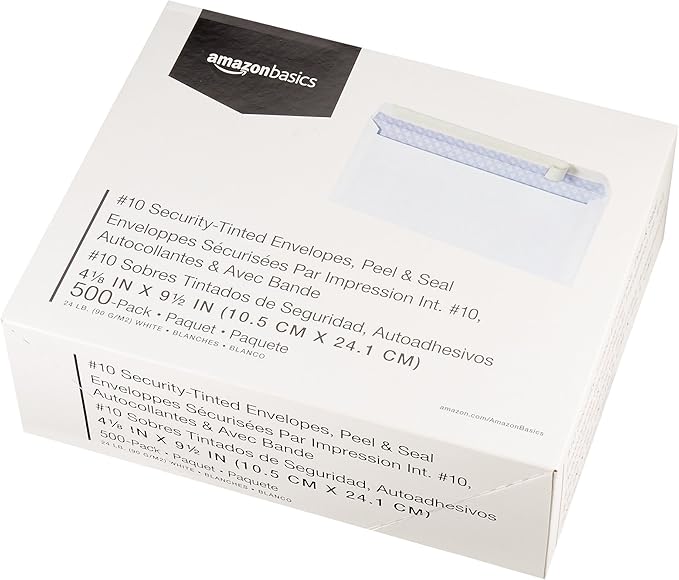 Amazon Basics #10 Security-Tinted Self-Seal Business Envelopes - Image 5