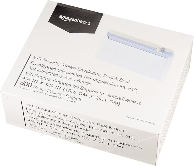 Amazon Basics #10 Security-Tinted Self-Seal Business Envelopes - Image 5