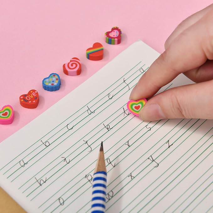 300PCS Mini Cute Pencil Erasers - Image 4