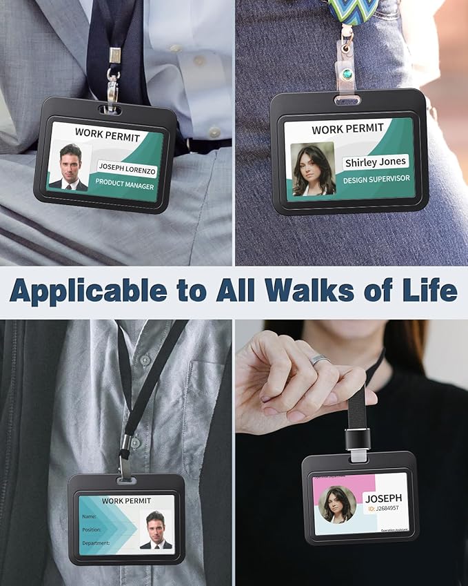 Uniclife 3 Pack Sliding Badge Holder - Image 6