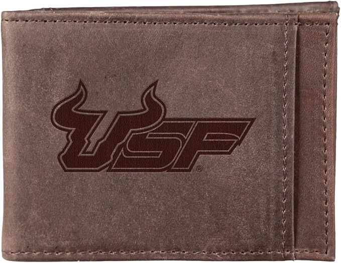 Team Sports America NCAA UNIVERSITY OF SOUTH FLORIDA Front Pocket Slim Wallet by TeamSportsAmerica
