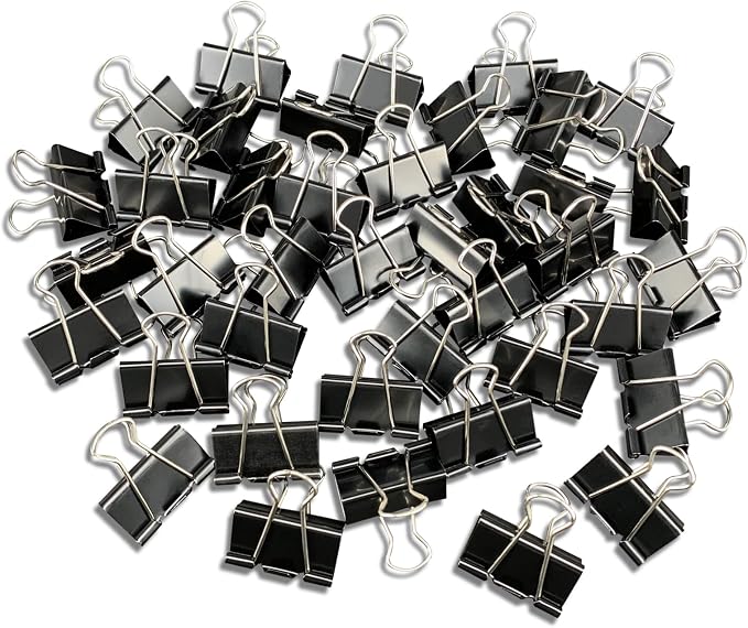 Ykimok 40Pcs Medium Binder Clips, 1.25 inch, Paper Clamps Medium Size - Image 8