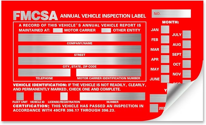 Annual Vehicle Inspection Report Form 25-pk 3-Ply Carbonless, 8.5" x 11.75" + - Image 3
