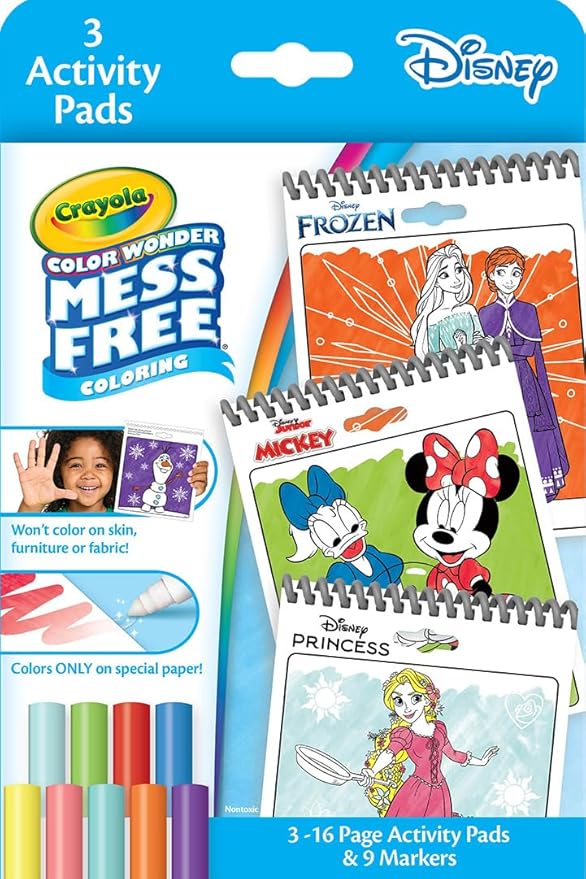 Crayola Disney Color Wonder Bundle, Toddler Mess Free Activity Pads & Markers by Crayola