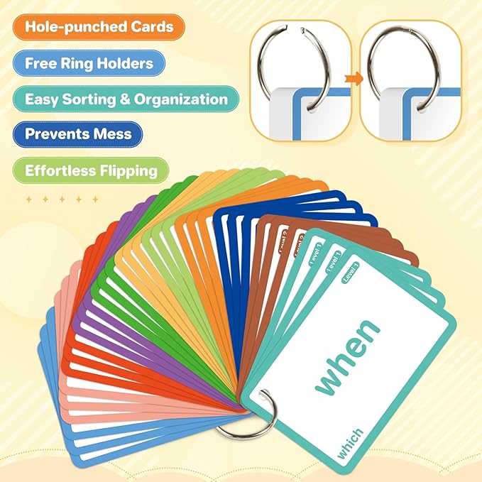 1012 Sight Words/Phonics Flash Cards, Dolch & Fry High Frequency Site Words - Image 5