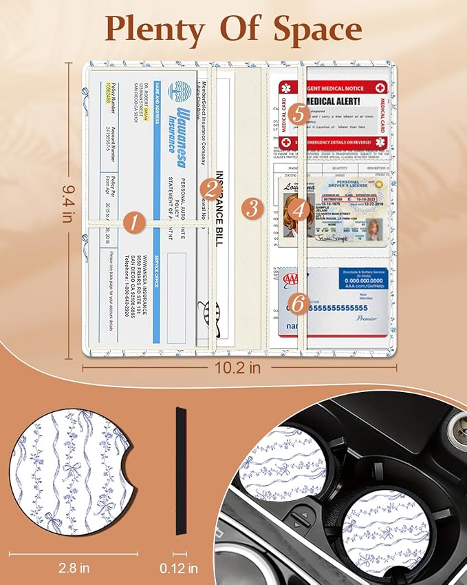 Slohif Car Registration and Insurance Holder - Image 2