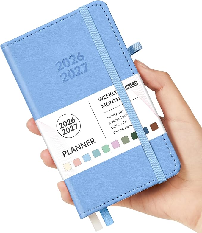 Forvencer Pocket Planner 2026-2027, Weekly Monthly Planners by Forvencer